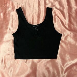 Black Cropped Tank  Top